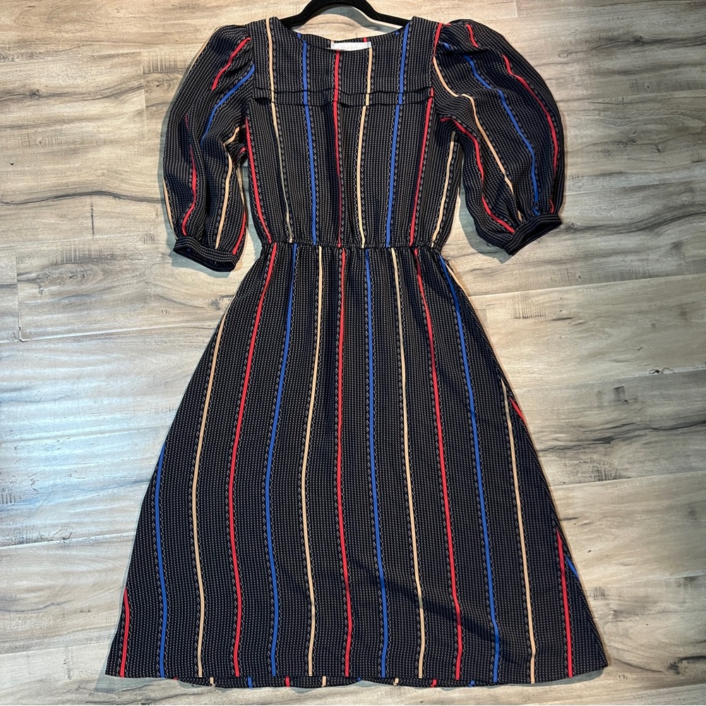 Carol Anderson striped tea dress | size m